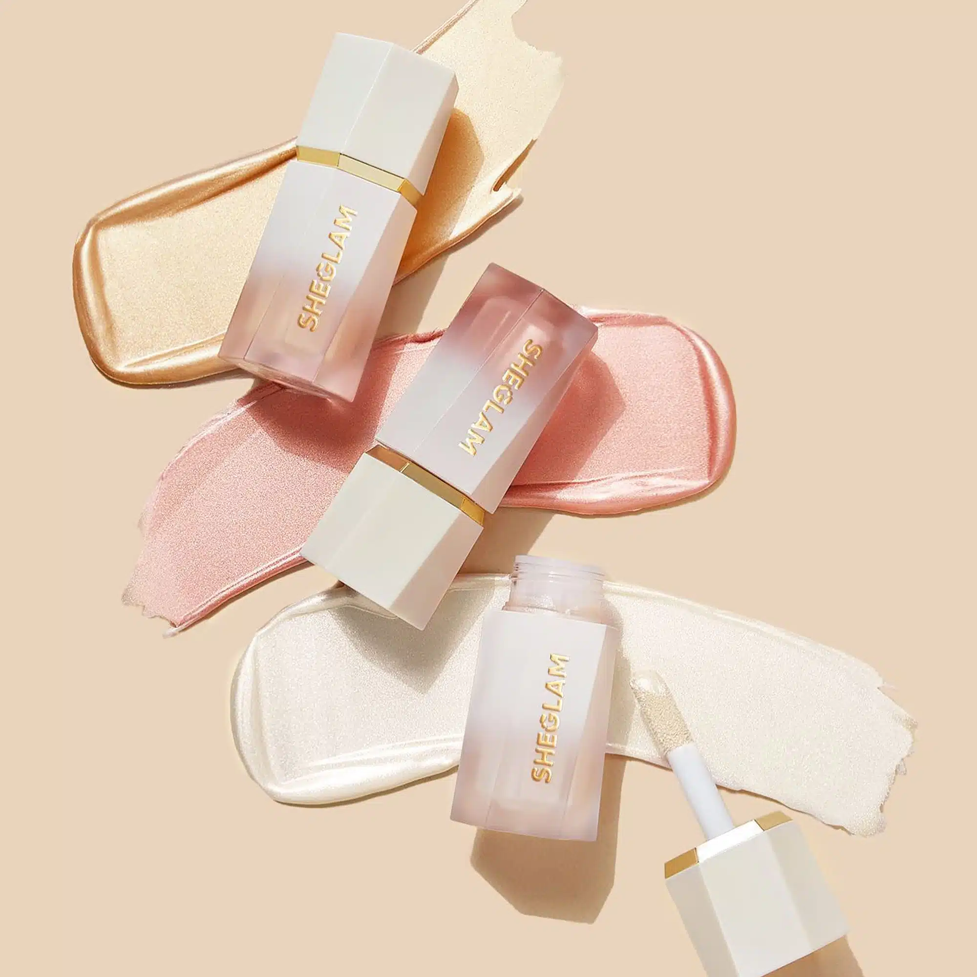 SHEGLAM  Glow Bloom Highlighter Liquid Tea Cake هايلايتر سائل من SHEGLAM Glow Bloom على شكل كعكة شاي