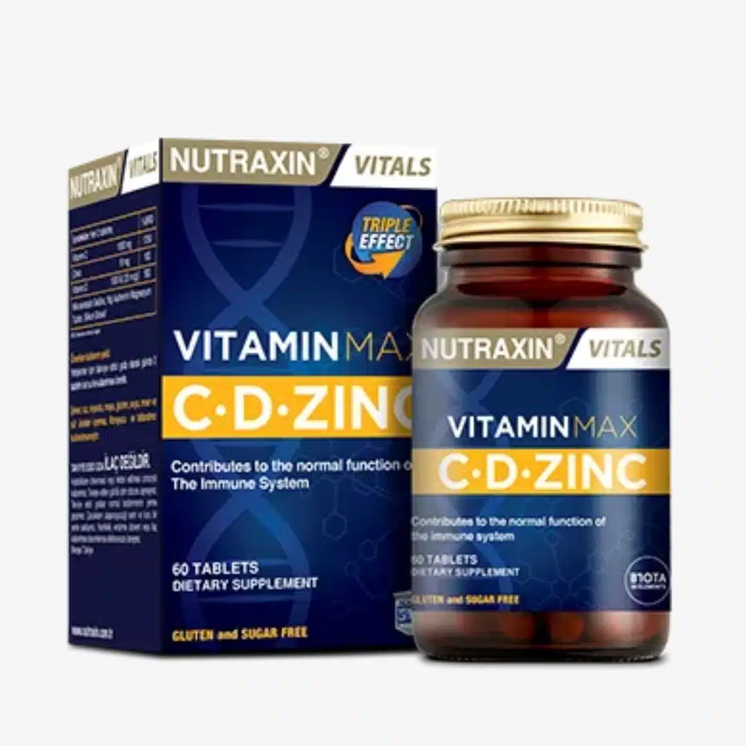 Nutraxin Vitamine Max C D Zinc | 60 comprimés
