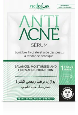 NATALOE Masque en tissu anti acné