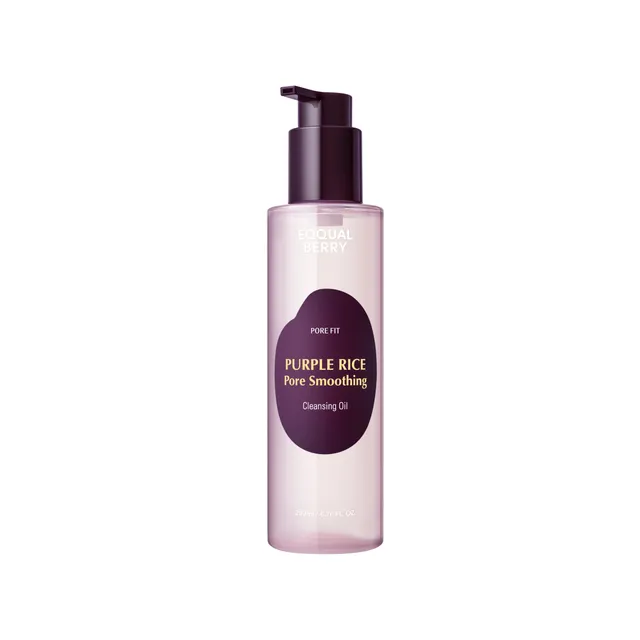 EQQUALBERRY - Purple Rice Pore Smoothing Cleansing Oil - Huile démaquillante riz