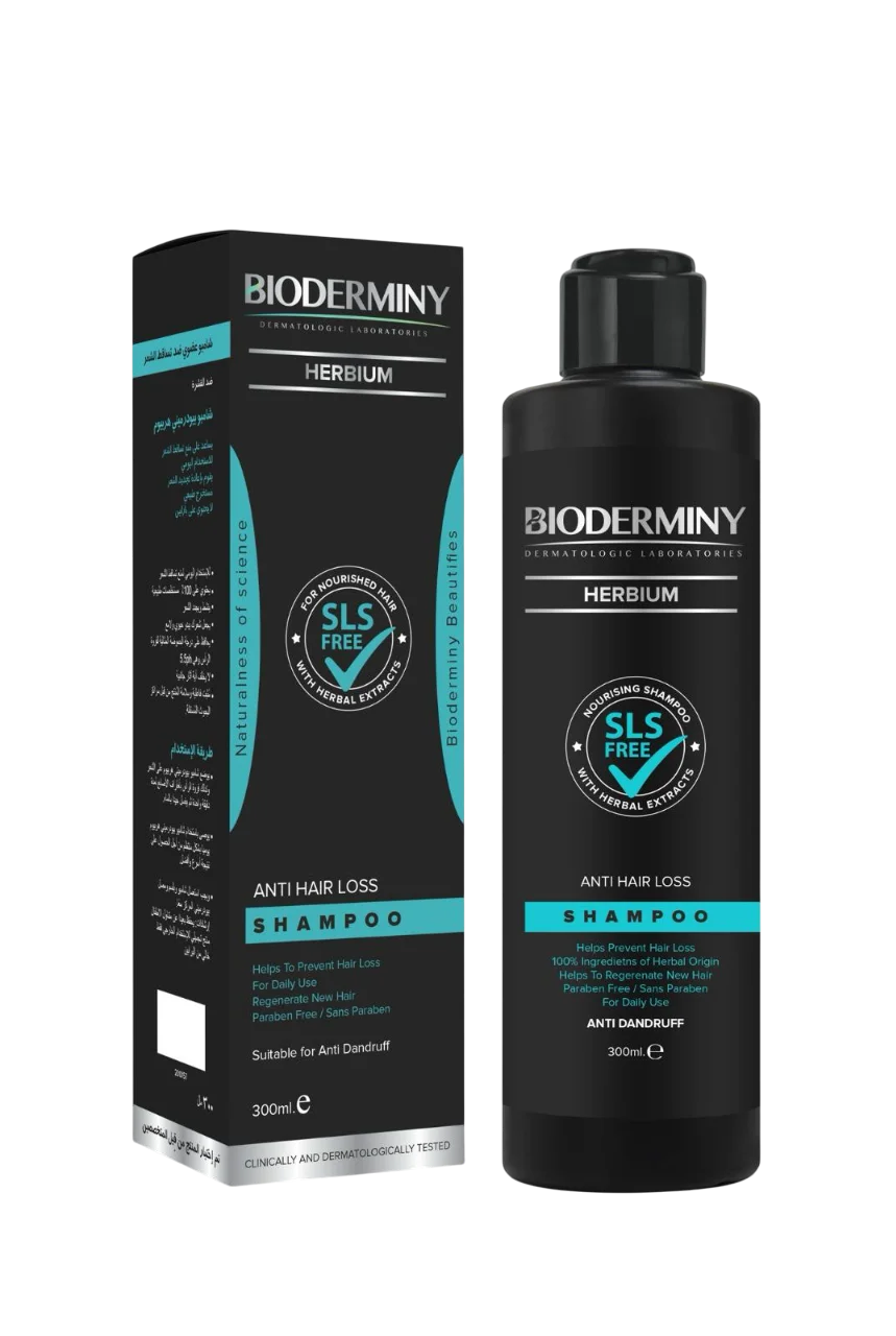Bioderminy Herbium Shampooing Anti-Chute Antipelliculaire 300 ml